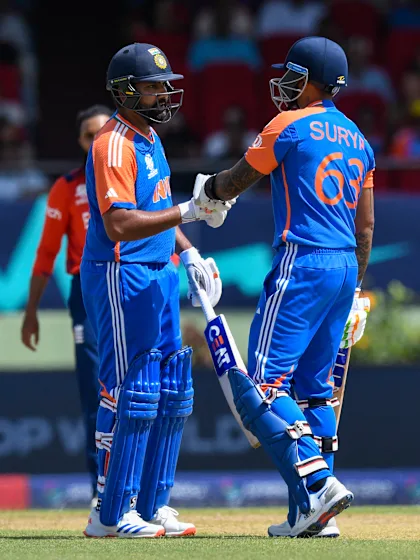 Logo of Fifty up for India skipper | IND v ENG | T20WC 2024