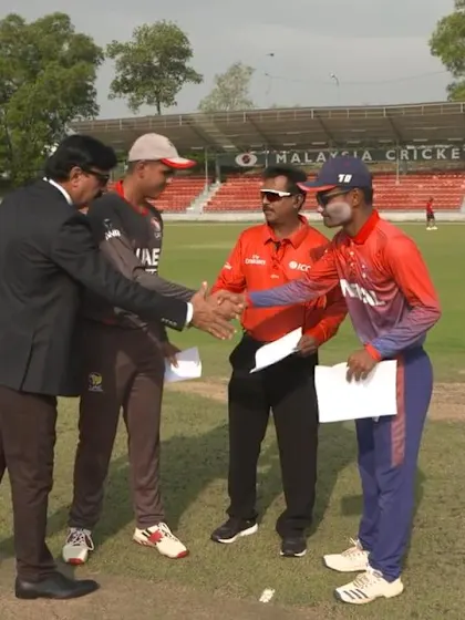 U19 CWC Asia Q Div 1: United Arab Emirates v Nepal – Toss