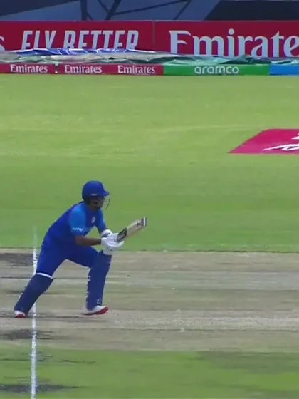 Faisal Khan with a Four vs. Ireland