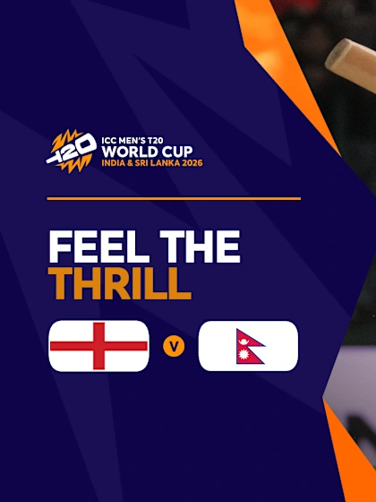 England v Nepal | Feel The Thrill | T20WC 2026