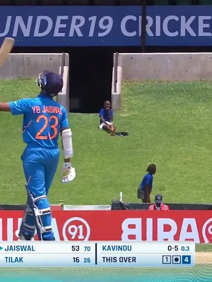 ICC U19 CWC: IND v SL – Yashasvi Jaiswal scores a fine half-century