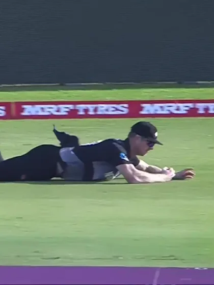 Logo of Jimmy Neesham pulls in a running stunner