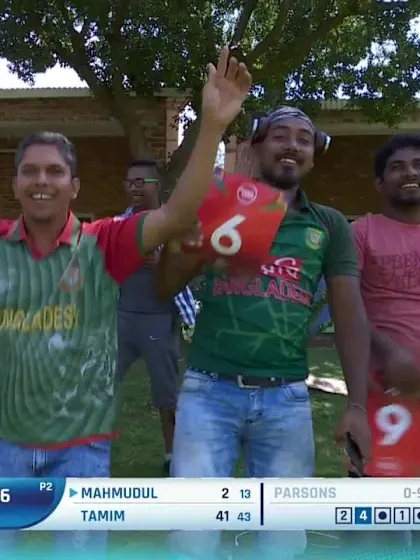 ICC U19 CWC: SA v BAN – Bangladesh fans have a little jig