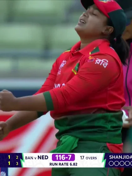 Caroline Lange - Wicket - Bangladesh vs Netherlands