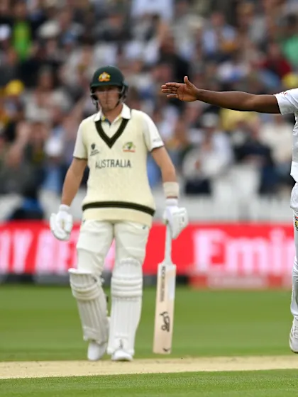 Logo of Rabada's twin strikes in an over get Proteas going | WTC25 Final