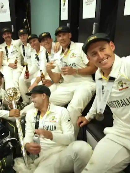 Inside the Australia dressing room celebrations after their WTC23 Final victory