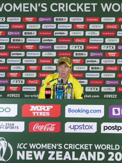 30 March - Wellington - Australia player Alyssa Healy post-match press conference