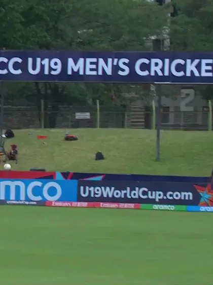 Logo of Sachin Dhas with a Four vs. Nepal