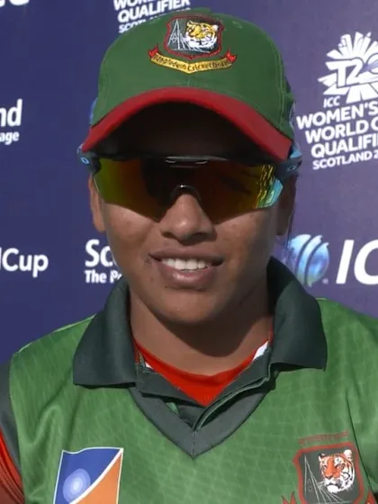Logo of ICC T20WC Qualifier: USA v BAN - Nahida Akter's message to the fans