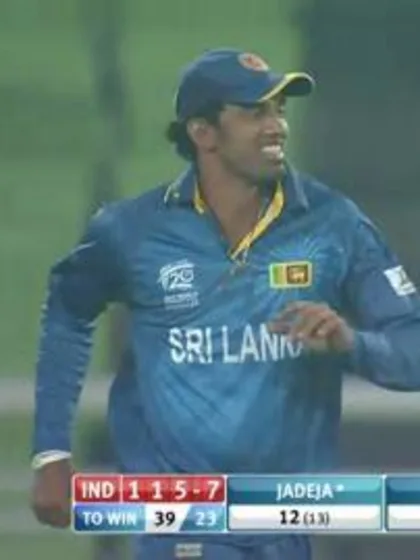 Warm-up: IND v SL -  Ravindra Jadeja wicket