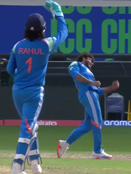 Logo of Tayyab Tahir - Wicket vs India