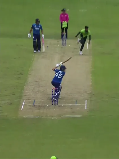 Thomas Rew with a Batting vs. Pakistan