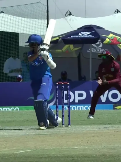 Osman Sadat with a Four vs. West Indies