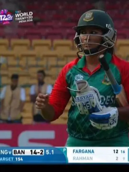Ayasha Rahman Wicket Fall ENG V BAN Video ICC Womens WT20 2016