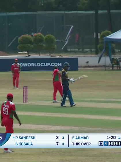 Pawan Sandesh - Wicket - Oman vs Sri Lanka A