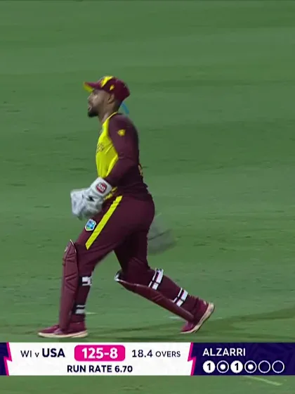 Logo of Nosthush Kenjige - Wicket - United States of America vs West Indies