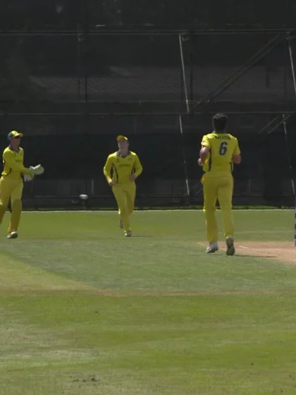 Jason Ralston takes 7/15 for Australia U19s against PNG