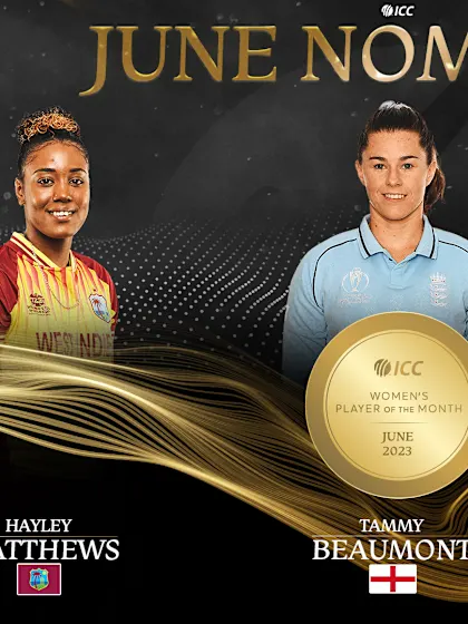 ICC Player of the Month Nominees for June Revealed