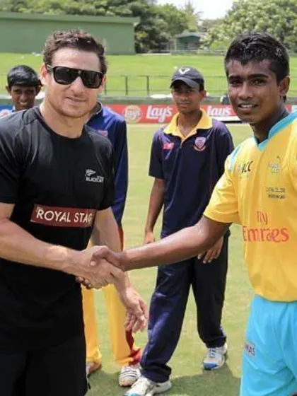 Learning curve for 12 young cricketers