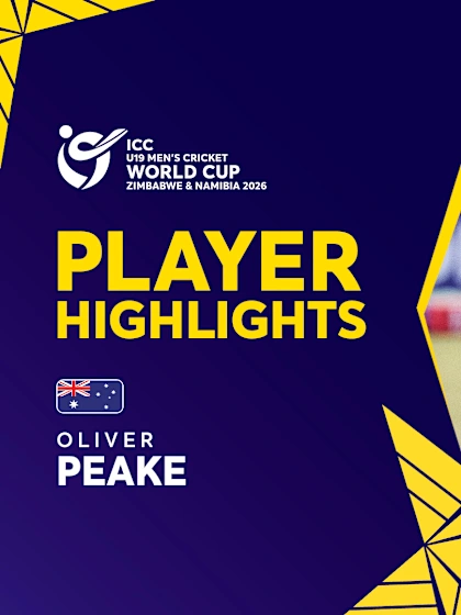 Captain Peake takes charge | Player Highlights | U19 CWC 2026