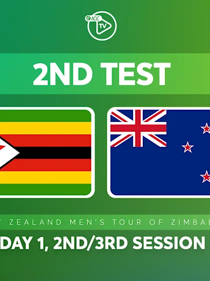2nd Test, Day 1: Zimbabwe v New Zealand (2nd/3rd Session)