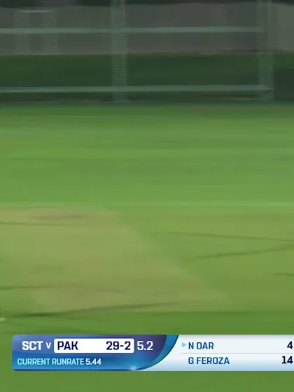 Logo of Nida Dar - Wicket - Pakistan Women vs Scotland Women