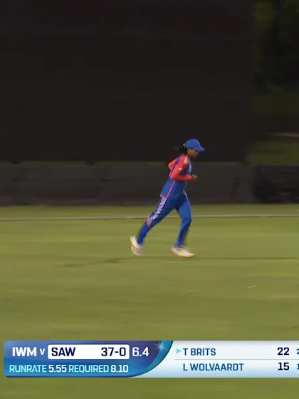 Logo of Tazmin Brits - Wicket - South Africa Women vs India Women
