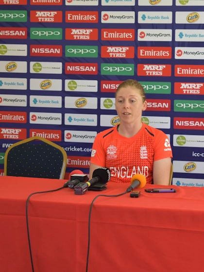 5 November - Guyana - England Captain Heather Knight pre-tournament press conference