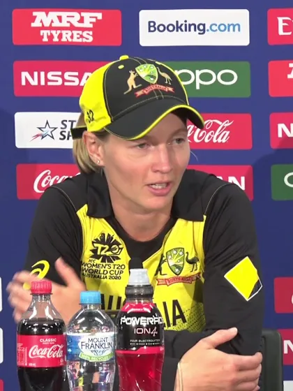 05 March - Sydney - Australia Captain Meg Lanning Semi-Final post-match press conference
