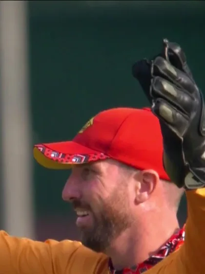 Nadeem Khan - Wicket - Zimbabwe vs Oman