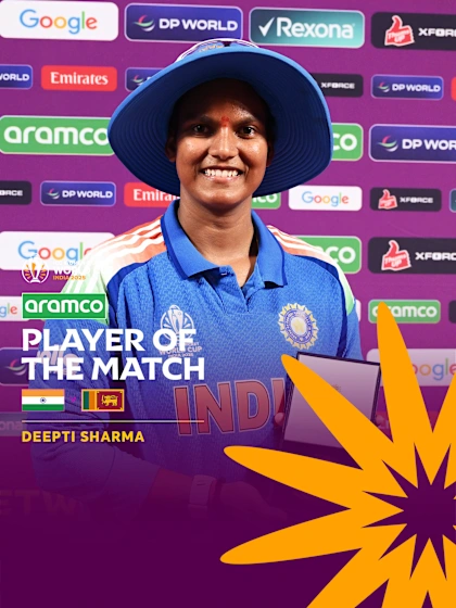 Deepti Sharma's all-round show in India's win | Aramco POTM Highlights | CWC25
