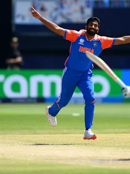 Logo of Brilliant Bumrah rattles Rizwan's stumps | IND v PAK | T20WC 2024