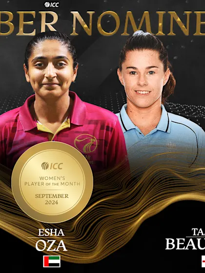 ICC Women’s Player of the Month nominees for September announced