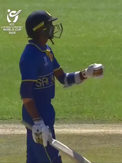 Chamika Heentigala with a Four vs. Australia