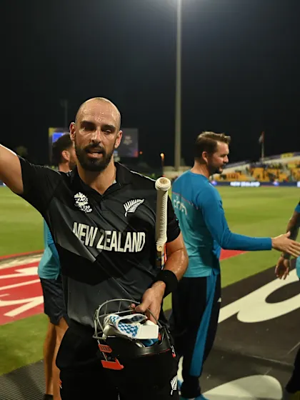 Daryl Mitchell receives the ICC Spirit of Cricket Award for 2021