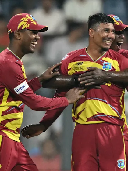 Record batting display sees West Indies trump Zimbabwe 