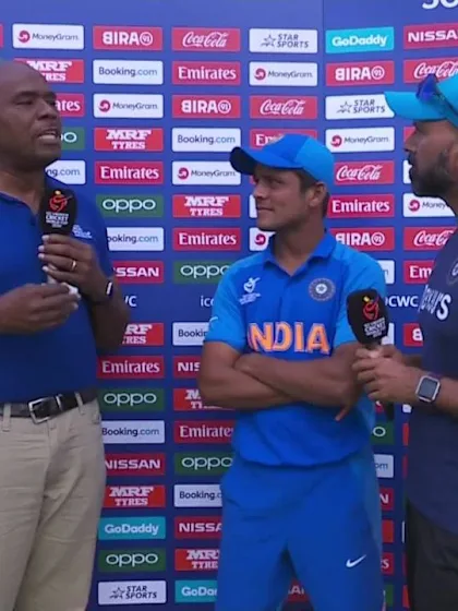 ICC U19 CWC: IND v PAK – Post-match presentation