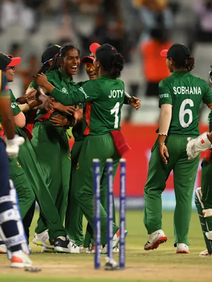 Teenage sensation Marufa Akter snares two in two | Women's T20WC 2023