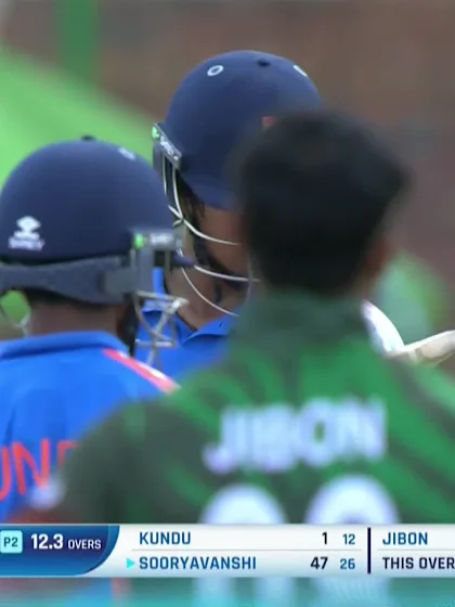 Vaibhav Sooryavanshi with a Spectacular Six vs. Bangladesh