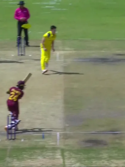 T Francis with a Four vs. Australia