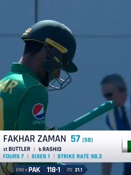 Logo of WICKET: Zaman falls to Rashid for 57