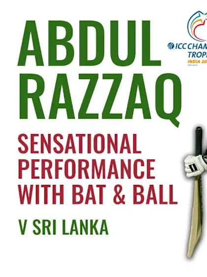 Abdul Razzaq tears through Sri Lanka with bat and ball | ICC Champions Trophy 2006