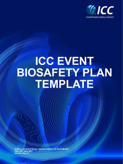 Logo of ICC Biosafety Plan for Events template