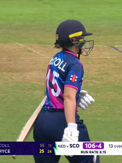 Megan Mccoll - Wicket - Netherlands vs Scotland