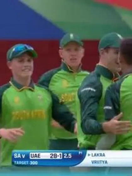 ICC U19 CWC: SA v UAE – Highlights of South Africa's 23-run win (DLS)