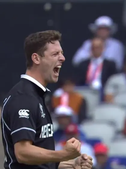 CWC19 SF: IND v NZ – Highlights of Matt Henry's 3/37