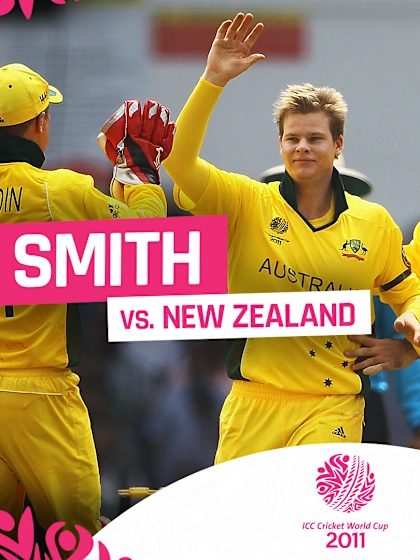 Logo of CWC11 | Steve Smith CWC wickets 2011 vs 2019