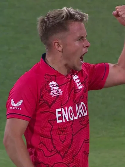 Logo of Curran shorter ball takes out the dangerous Finn Allen | T20WC 2022