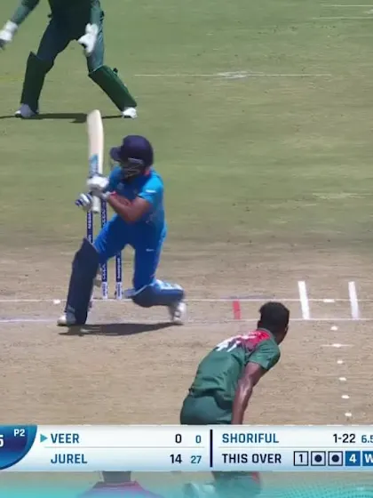 ICC U19 CWC: IND v BAN – Shoriful snares Jaiswal, Veer in consecutive balls