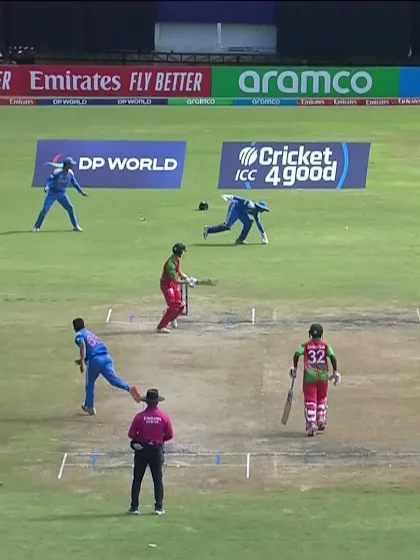K Blignaut with a Four vs. India